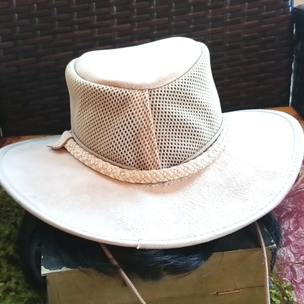 Pebble Beach GC HEAD n HOME Monterey Bay  Handmade Suede Mesh Packable Sun Hat